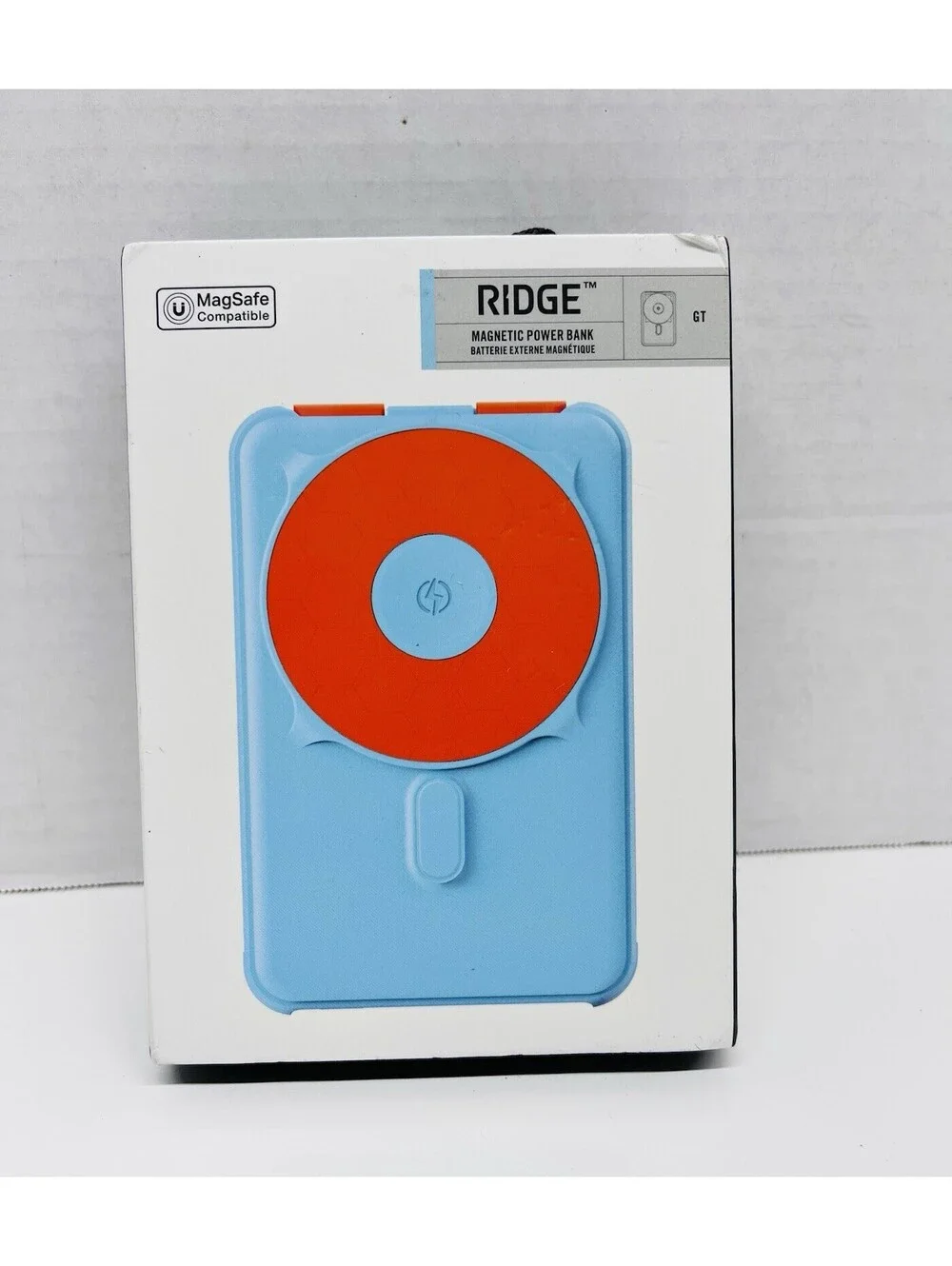 Ridge MagSafe Magnetic Power Bank 10000mAh Fast Charge Matte Blue/Red